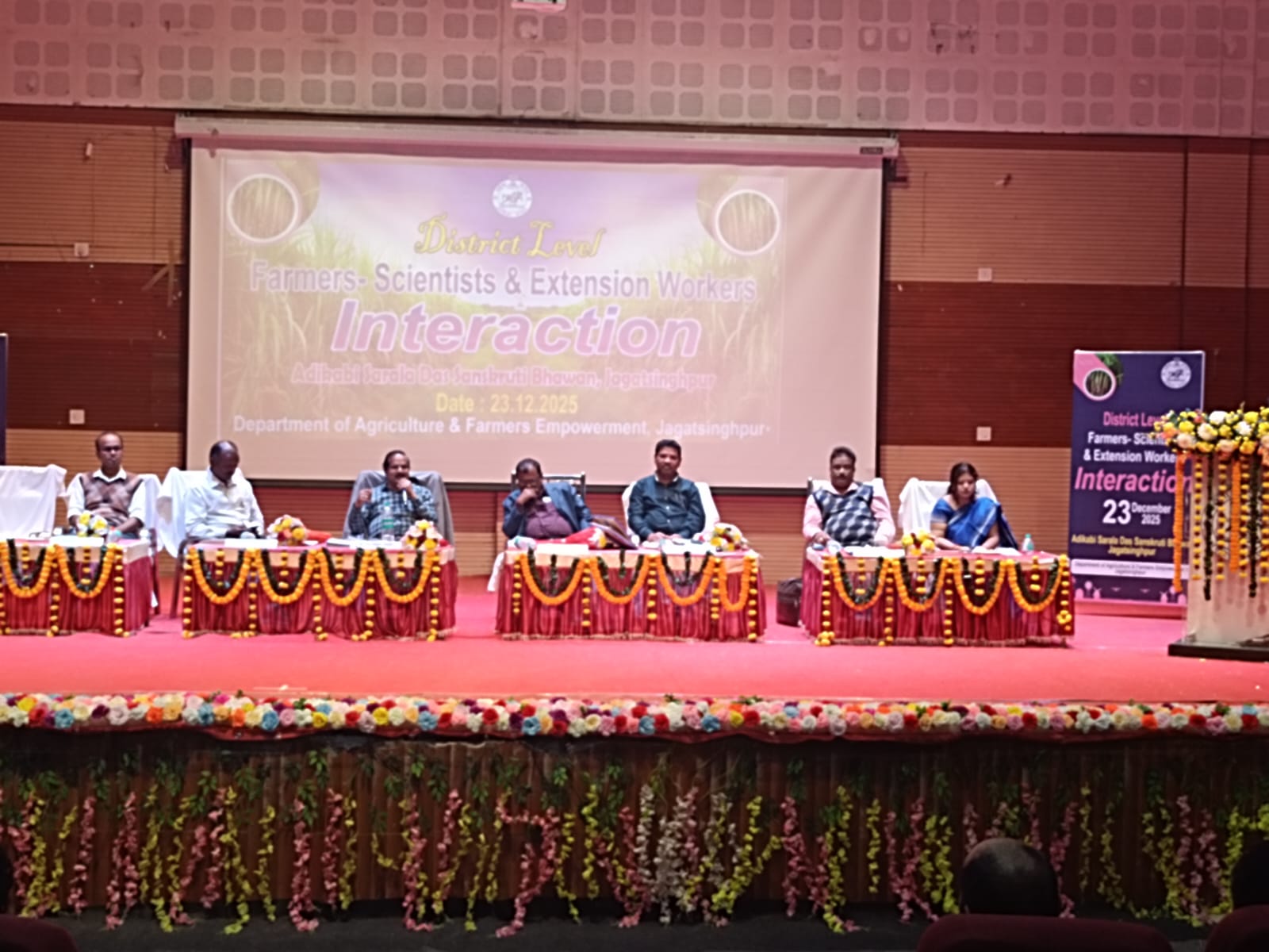 District level farmers-Scientists  and Extension workers interaction on dt.23.12.2025 at Sanskruti Bhawan,Jagatsinghpur